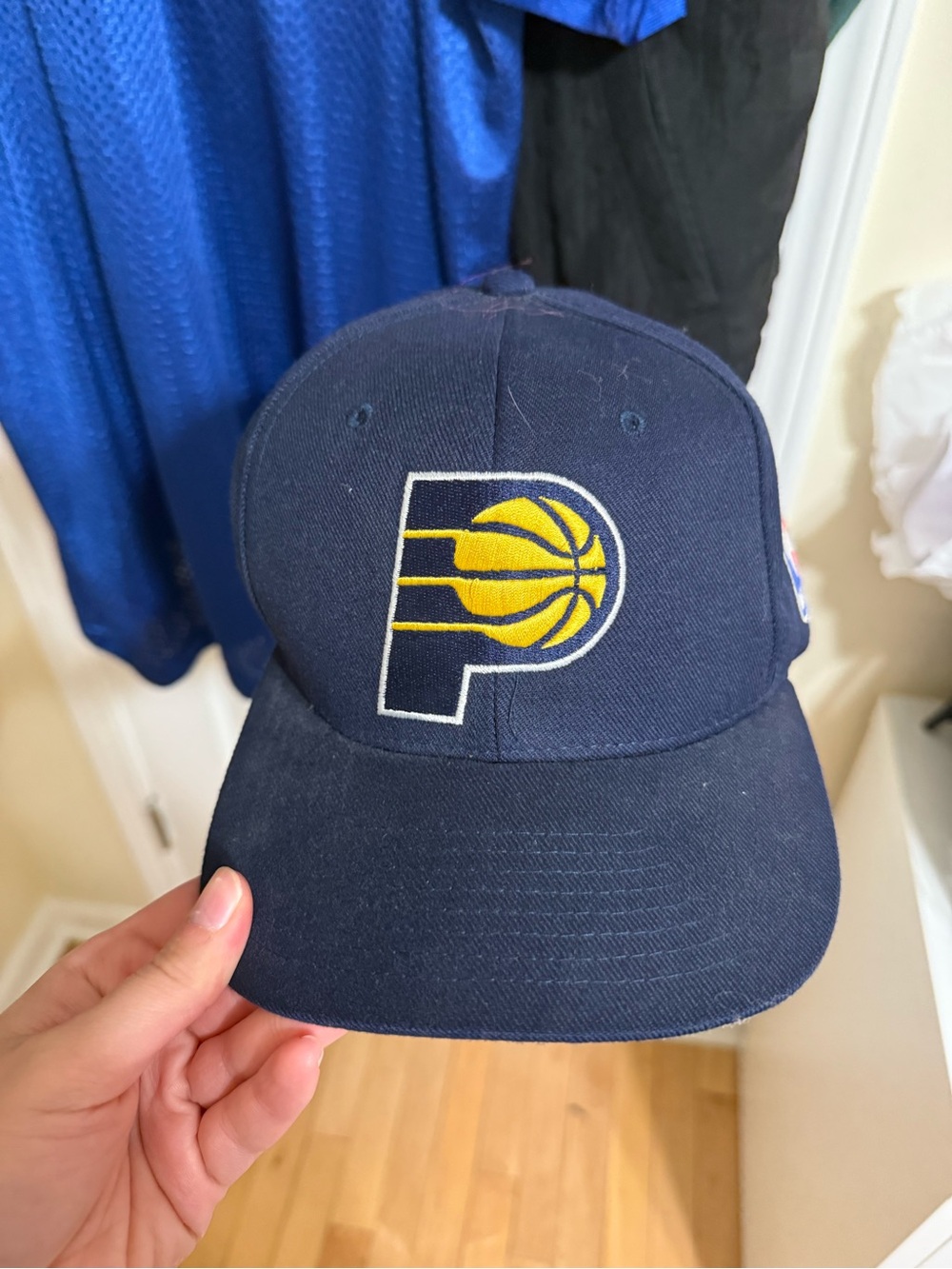 Vintage Pacers Navy Blue Velcro adjustable Hat